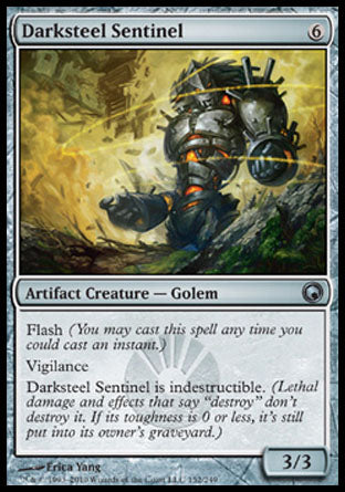 Darksteel Sentinel (Scars of Mirrodin) Near Mint Foil