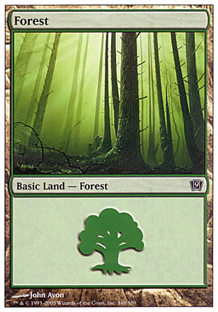 Forest (348) (9th Edition) Near Mint Russian