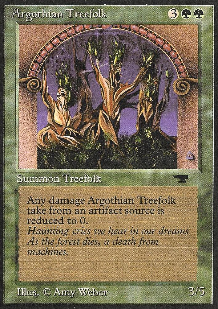 Argothian Treefolk (Antiquities) Light Play