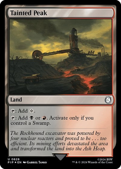 Tainted Peak (Surge Foil) (Universes Beyond: Fallout) Near Mint