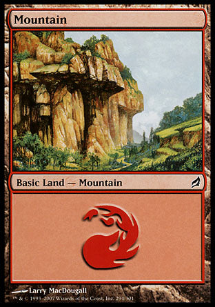 Mountain (294) (Lorwyn) Near Mint Foil
