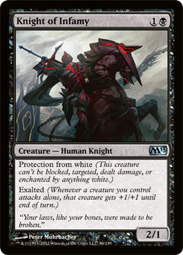 Knight of Infamy (Magic 2013 Core Set) Near Mint Foil