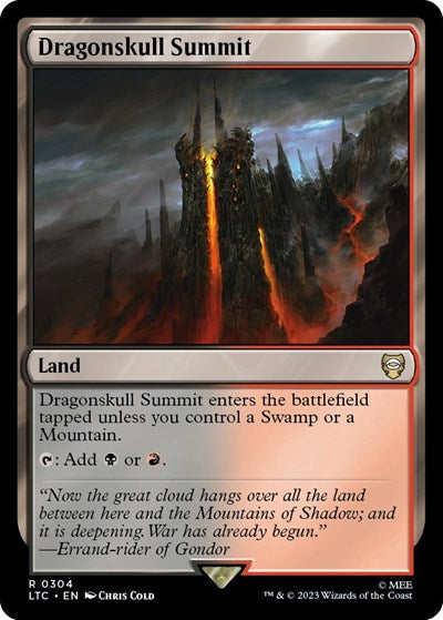 Dragonskull Summit (Commander: The Lord of the Rings: Tales of Middle-earth) Near Mint