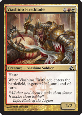 Viashino Firstblade (Dragon's Maze) Light Play Foil