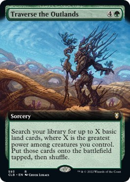 Traverse the Outlands (Extended Art) (Commander Legends: Battle for Baldur's Gate) Near Mint