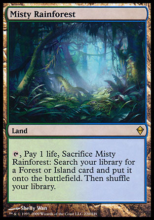 Misty Rainforest (Zendikar) Near Mint Foil