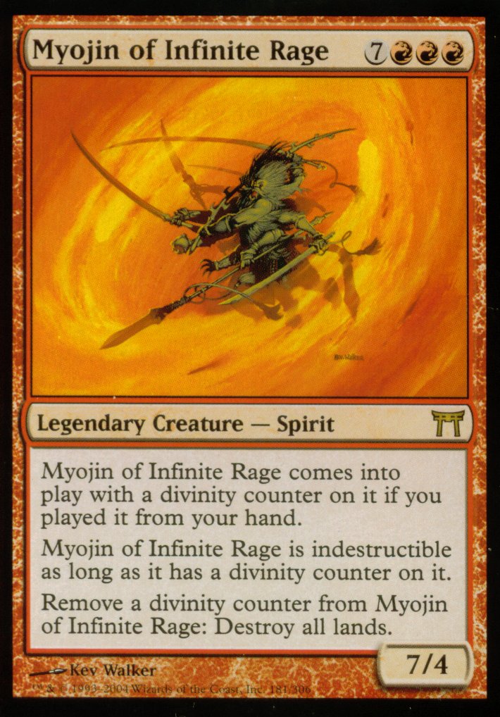 Myojin of Infinite Rage (Champions of Kamigawa) Near Mint Foil