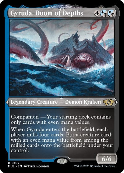 Gyruda, Doom of Depths (Foil Etched) (March of the Machine: Multiverse Legends) Near Mint