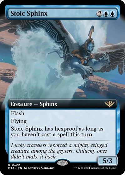 Stoic Sphinx (Extended Art) (Outlaws of Thunder Junction) Near Mint