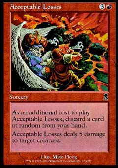 Acceptable Losses (Odyssey) Near Mint Foil