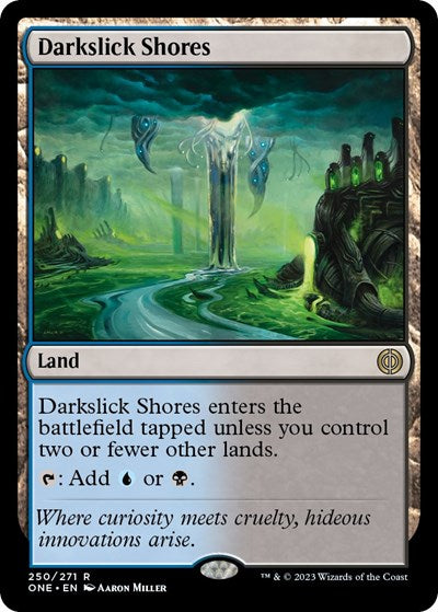 Darkslick Shores (Phyrexia: All Will Be One) Near Mint Foil