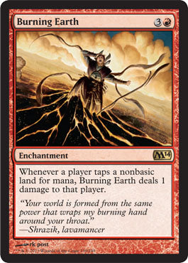Burning Earth (Magic 2014 Core Set) Near Mint Foil