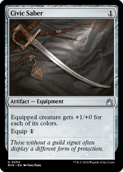 Civic Saber (Ravnica Remastered) Near Mint