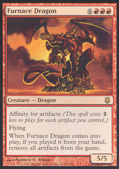 Furnace Dragon (Darksteel) Light Play Foil