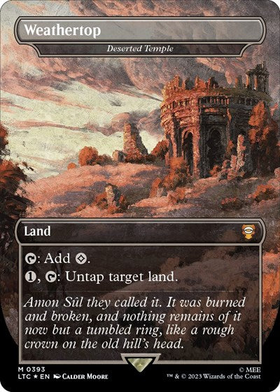 Weathertop - Deserted Temple (Surge Foil) (Commander: The Lord of the Rings: Tales of Middle-earth) Near Mint