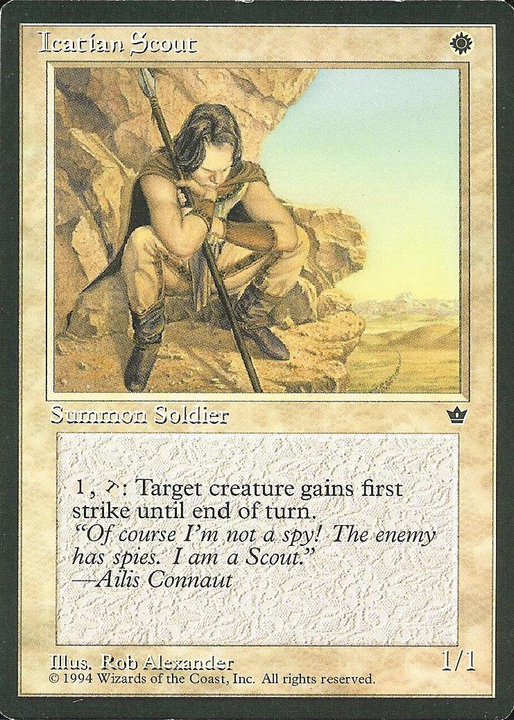 Icatian Scout (1) (Fallen Empires) Near Mint