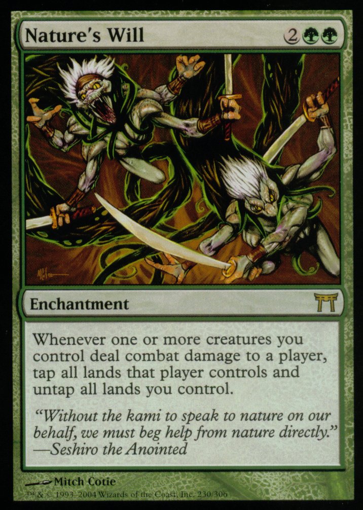 Nature's Will (Champions of Kamigawa) Near Mint Foil