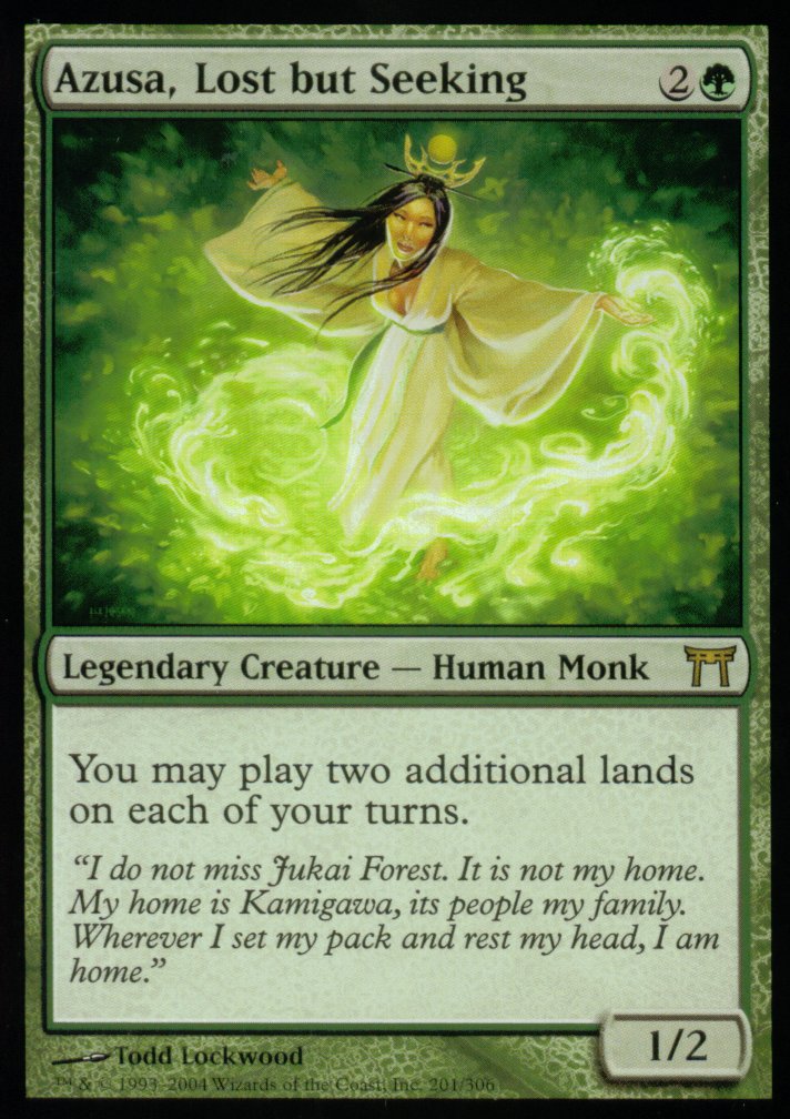 Azusa, Lost but Seeking (Champions of Kamigawa) Light Play