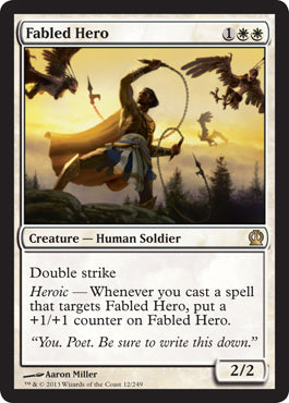 Fabled Hero (Theros) Near Mint Foil