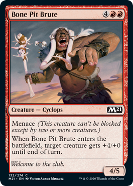 Bone Pit Brute (Magic 2021 Core Set) Near Mint