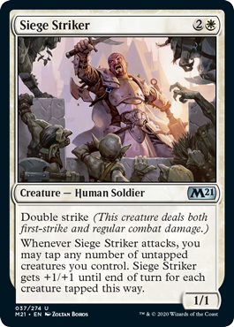 Siege Striker (Magic 2021 Core Set) Near Mint Foil