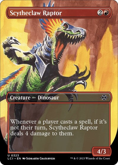 Scytheclaw Raptor (Borderless) (The Lost Caverns of Ixalan) Near Mint Foil