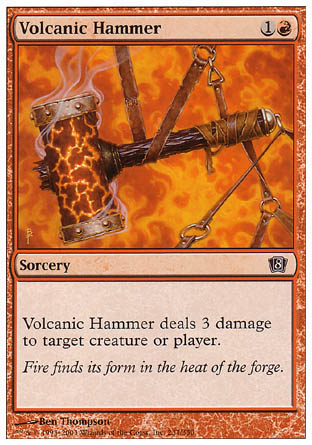 Volcanic Hammer (8th Edition) Near Mint Foil