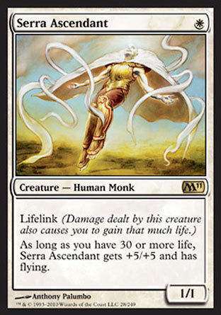 Serra Ascendant (Magic 2011 Core Set) Near Mint Foil