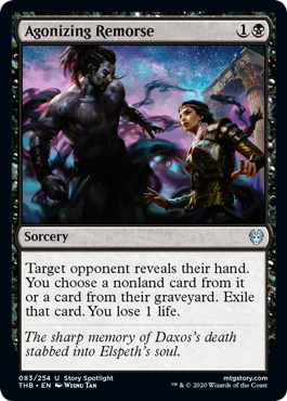 Agonizing Remorse (Theros Beyond Death) Near Mint Foil