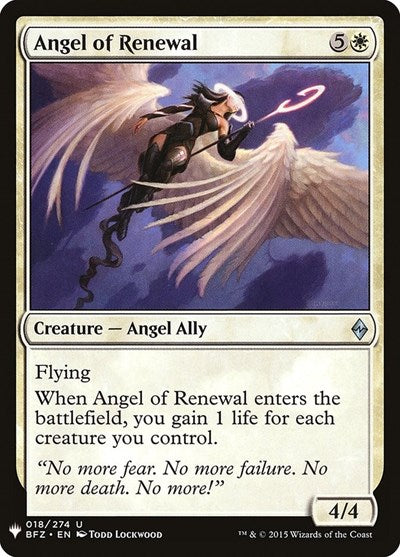 Angel of Renewal (Mystery Booster) Near Mint