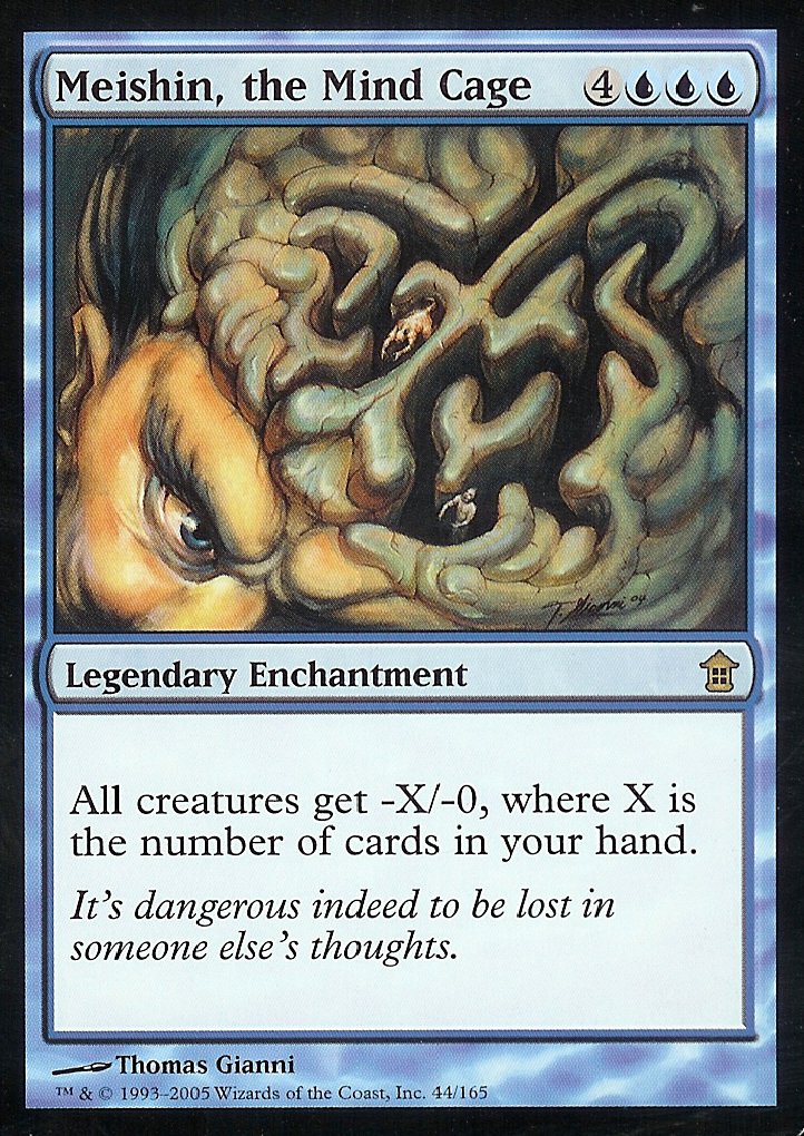 Meishin, the Mind Cage (Saviors of Kamigawa) Light Play