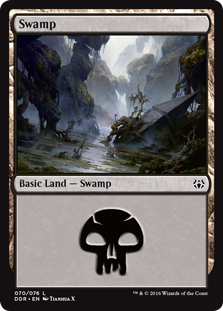 Swamp (70) (Duel Decks: Nissa vs Ob Nixilis) Near Mint