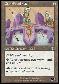 Crenellated Wall (Mercadian Masques) Near Mint