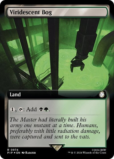 Viridescent Bog (Extended Art) (Surge Foil) (Universes Beyond: Fallout) Near Mint