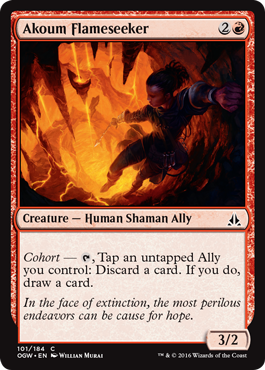Akoum Flameseeker (Oath of the Gatewatch) Near Mint Foil