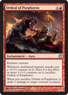 Ordeal of Purphoros (Theros) Near Mint Foil