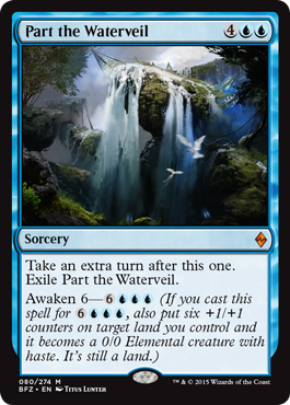 Part the Waterveil (Battle for Zendikar) Light Play Foil