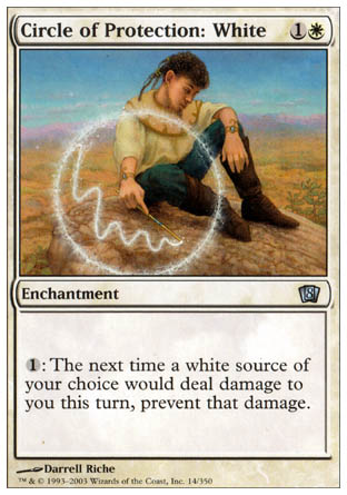 Circle of Protection: White (8th Edition) Near Mint Foil