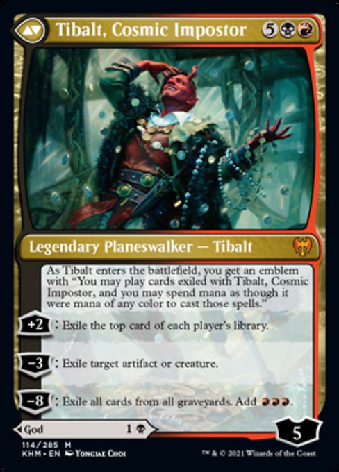 Valki, God of Lies / Tibalt, Cosmic Impostor (Kaldheim) Near Mint Foil