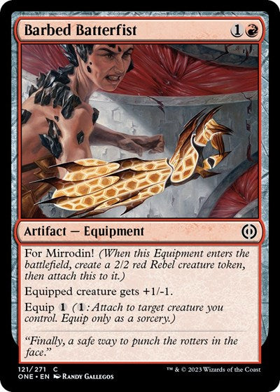 Barbed Batterfist (Phyrexia: All Will Be One) Near Mint