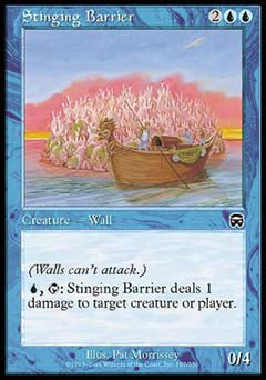 Stinging Barrier (Mercadian Masques) Near Mint