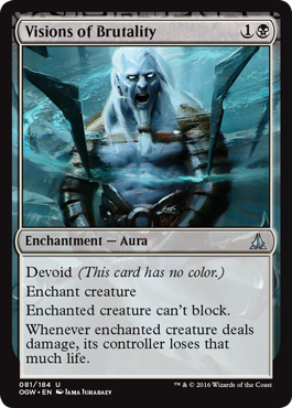 Visions of Brutality (Oath of the Gatewatch) Near Mint Foil