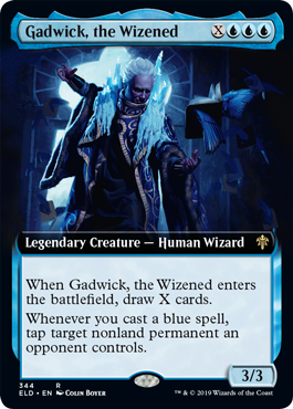 Gadwick the Wizened (Extended Art) (Throne of Eldraine) Near Mint Foil