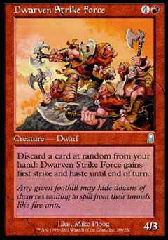 Dwarven Strike Force (Odyssey) Light Play Foil