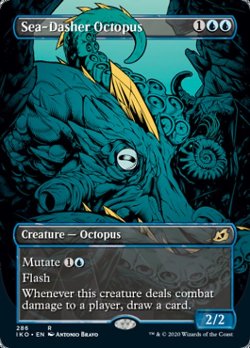 mtg ikoria showcase cards Sea-Dasher Octopus (Showcase) (Ikoria: Lair of Behemoths) Near Mint –  Crimson Hobbies