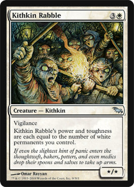 Kithkin Rabble (Shadowmoor) Near Mint Foil