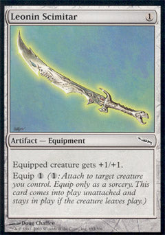 Leonin Scimitar (Mirrodin) Light Play Foil