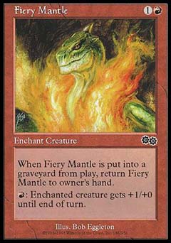 Fiery Mantle (Urza's Saga) Near Mint