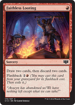 Faithless Looting (Commander 2014 Edition) Near Mint