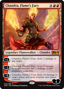 Chandra, Flame's Fury (Magic 2020 Core Set) Near Mint Foil